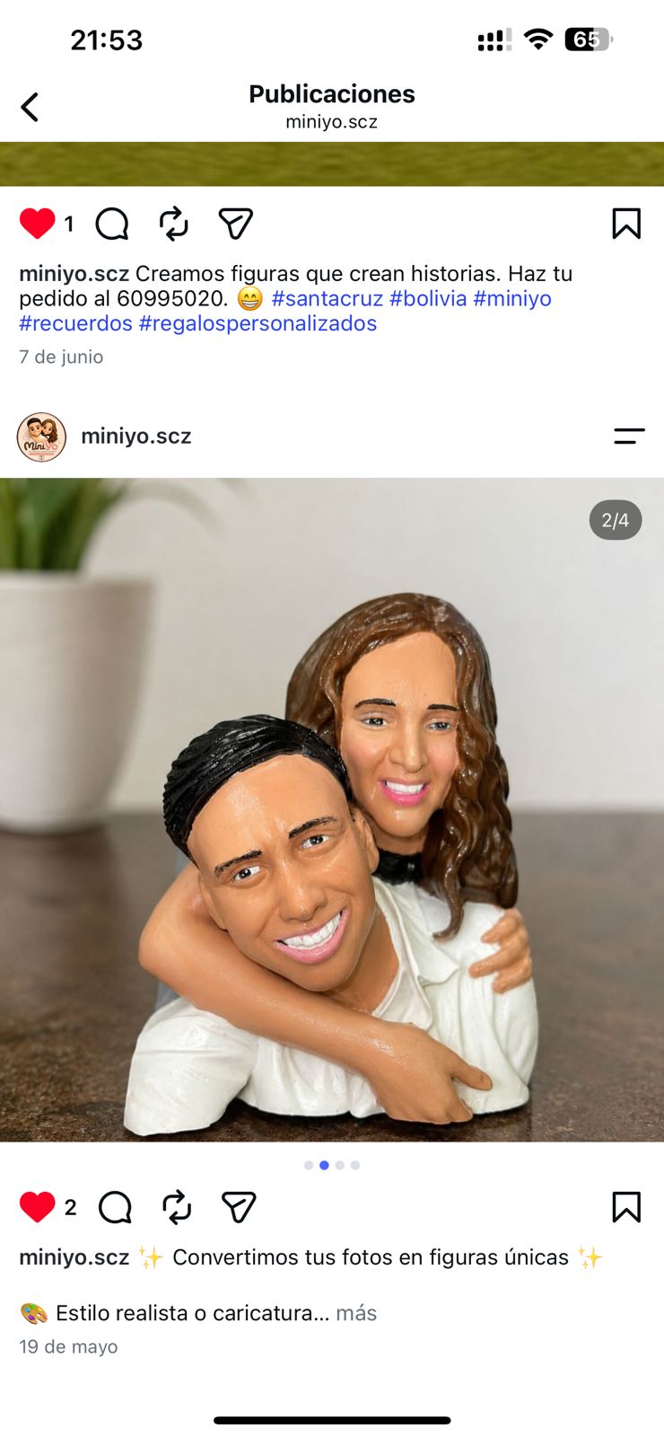 Retrato 3D — persona real